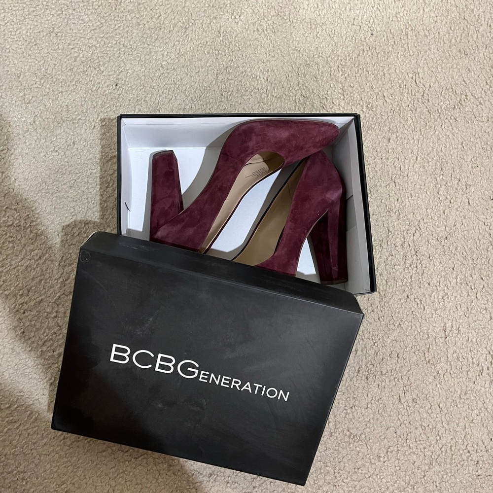 BCBGeneration Women's Deep Red Heels